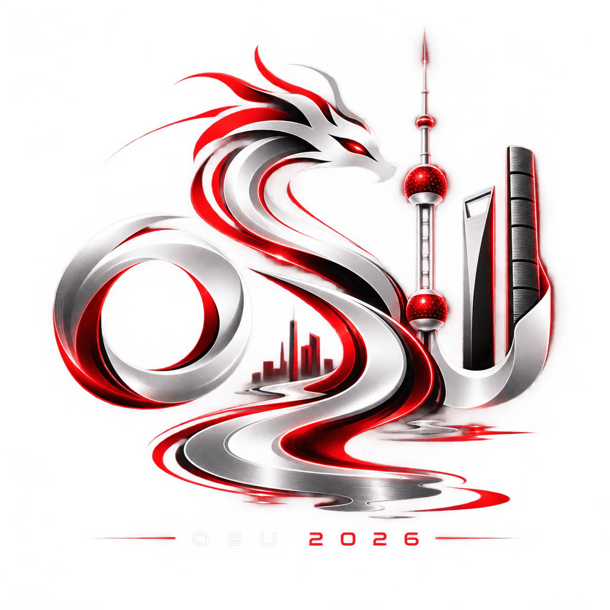OSU 2026 红白银龙赛事标识
